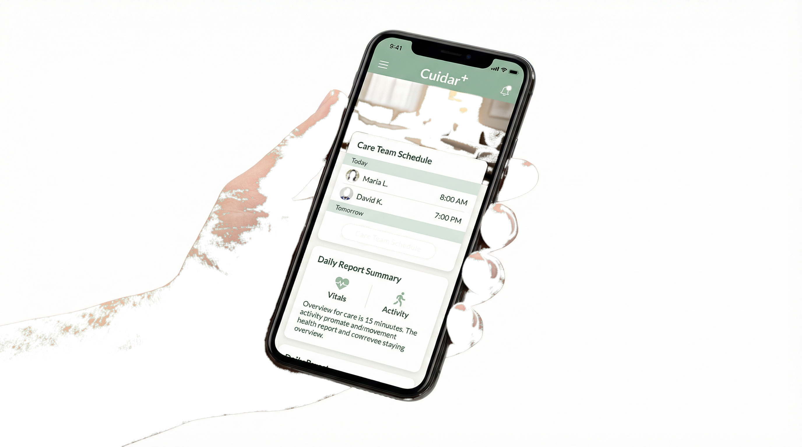 App Cuidar+ no celular